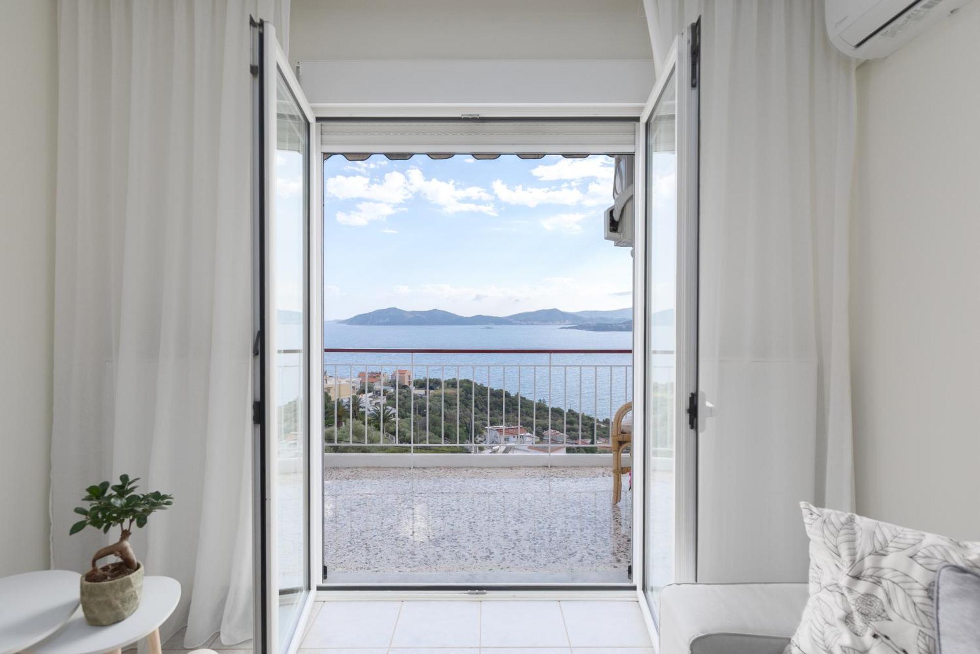 Mimoza'S Sea View Apartment PalaiónTsiflíkion المظهر الخارجي الصورة
