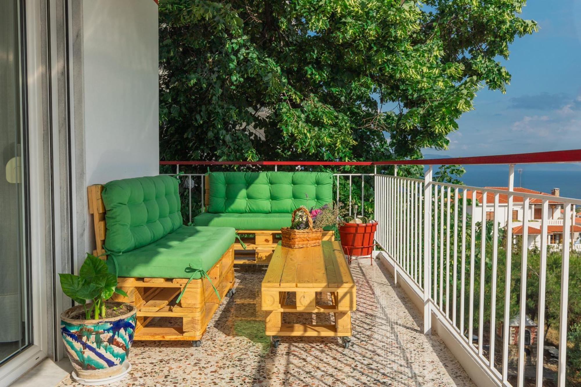 Mimoza'S Sea View Apartment PalaiónTsiflíkion المظهر الخارجي الصورة